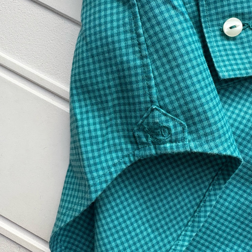 Southern Tide Women’s Green Gingham Button Down Shirt Size 6 - Picture 5 of 8